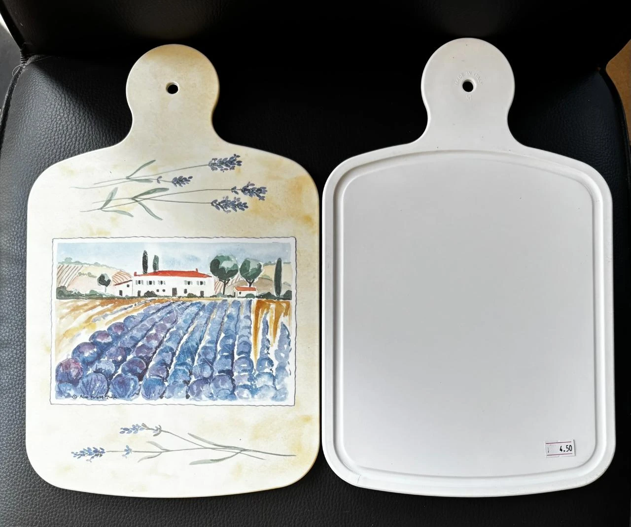 Lot of 4 Large Spreading / Cutting Boards with Provencal Decor Handle – photo 2